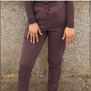 Meshki Sylvia Loopback Mauve joggers